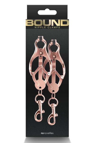 Bound Nipple Clamps C3 Rose Gold