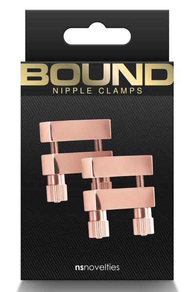 Bound Nipple Clamps V1 Rose Gold