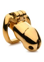Midas Locking Chastity Cage 18K Gold-Plated Gold