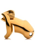 Midas Locking Chastity Cage 18K Gold-Plated Gold