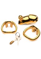 Midas Locking Chastity Cage 18K Gold-Plated Gold