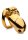 Midas Locking Chastity Cage 18K Gold-Plated Gold