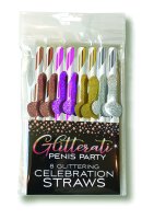 Glitterati Penis, Party Cocktail Straws