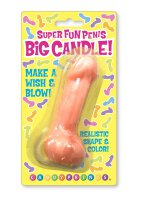 Super Fun Big Penis Candle, Pink 43 g