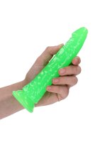 Slim Realistic Dildo with Suction Cup - Glow in the Dark - 20 cm
