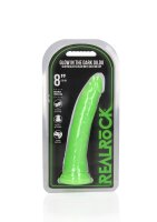 Slim Realistic Dildo with Suction Cup - Glow in the Dark - 22 cm