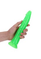 Slim Realistic Dildo with Suction Cup - Glow in the Dark - 25 cm