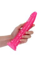 Slim Realistic Dildo with Suction Cup - Glow in the Dark - 25 cm