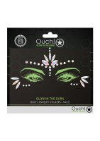 Shots Ouch! Body jewelry glowing face stickers