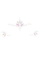 Shots Ouch! Body jewelry glowing face stickers