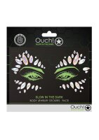 Shots Ouch! Body jewelry glowing face stickers