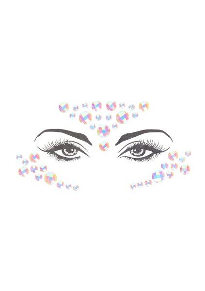 Shots Ouch! Body jewelry glowing face stickers