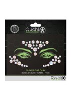 Shots Ouch! Body jewelry glowing face stickers