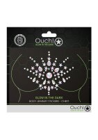 Shots Ouch! Body jewelry glowing chest stickers