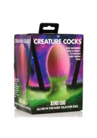 Xeno Egg Glow in the Dark Silicone Egg Pink 13,3 cm