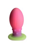 Xeno Egg Glow in the Dark Silicone Egg XL Pink 17,5 cm