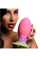 Xeno Egg Glow in the Dark Silicone Egg XL Pink 17,5 cm