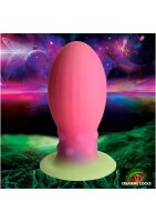 Xeno Egg Glow in the Dark Silicone Egg XL Pink 17,5 cm