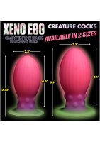 Xeno Egg Glow in the Dark Silicone Egg XL Pink 17,5 cm