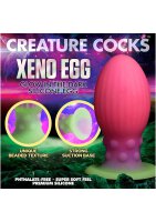 Xeno Egg Glow in the Dark Silicone Egg XL Pink 17,5 cm