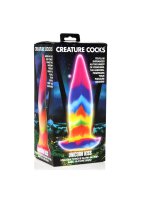 Unicorn Tongue Glow in the Dark Silicone Dildo Rainbow 21,3 cm
