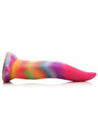 Unicorn Tongue Glow in the Dark Silicone Dildo Rainbow 21,3 cm