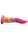 Unicorn Tongue Glow in the Dark Silicone Dildo Rainbow 21,3 cm