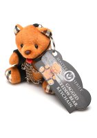 Master Series Gagged Teddy Bear Keychain Brown