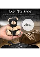 Master Series Hooded Teddy Bear Keychain Tan