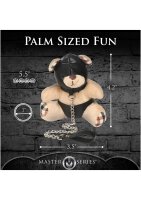 Master Series Hooded Teddy Bear Keychain Tan