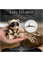 BDSM Teddy Bear Keychain Tan