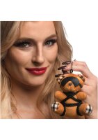 Master Series Rope Teddy Bear Keychain - Brown