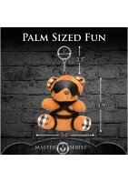 Master Series Rope Teddy Bear Keychain - Brown
