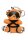 Master Series Rope Teddy Bear Keychain - Brown