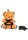 Master Series Rope Teddy Bear Keychain - Brown