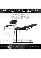 MS Obedience Chair with Sex Machine Black