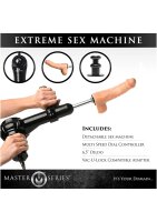 MS Obedience Chair with Sex Machine Black