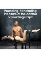 MS Obedience Chair with Sex Machine Black