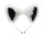 XR Brands White Fox Tail and Ears Set