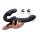 Strap U Ergo-Fit Twist Inflatable Vibrating Strapless Strap-On Black