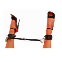 XR Brands Master Series Black Steel Adjustable Spreader Bar