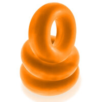 Oxballs Fat Willy 3er-Pack Penis/-Hodenringe Orange