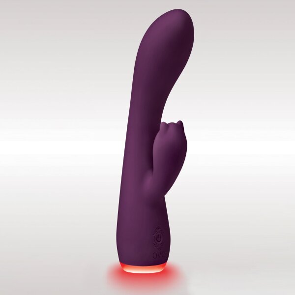 Ovo Beacon Rabbit Dual Stim G-Punkt Vibrator mit Klitoris Stimulation Lila