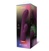Ovo Beacon Rabbit Dual Stim G-Punkt Vibrator mit Klitoris Stimulation Lila