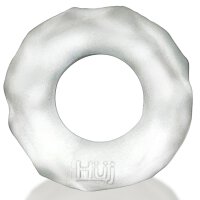 Hünkyjunk Fractal Tactile Silicone Cockring Clear Ice