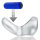 Hünkyjunk Buzzfuck Sling with Taint Vibe Vibrating Cock Sling Clear Ice
