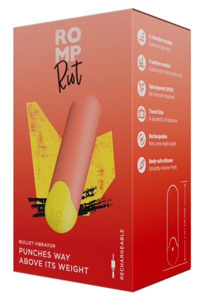 Romp Riot Mini Vibrator orange