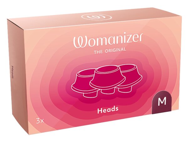 Womanizer 3x replacement caps Premium 2 red M