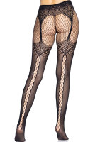 Fishnet Tights With Backseam OS