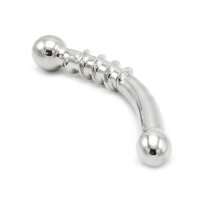 Curve Steel Dildo Twisted 21 cm
